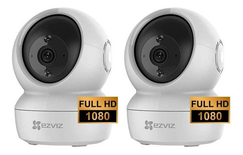 Imagen 1 de 10 de Kit X2 Camara Seguridad Ip 1080p Motorizado Wifi Nocturna Hd