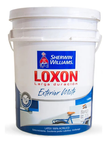 Pintura Latex Loxon Exterior Bermellón 20 L Sherwin Williams