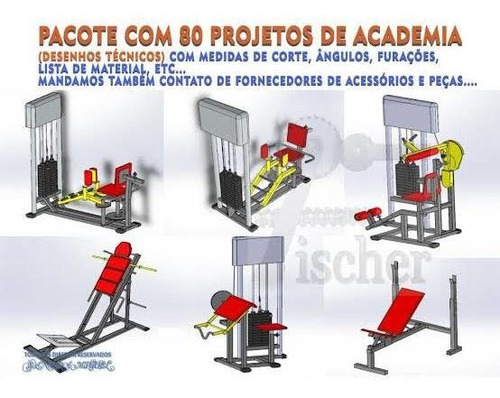 80 Projetos De Aparelhos De Academia ( Envio Por  Download )