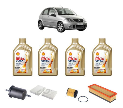 Kit Revisão Troca De Oleo Citroen C3 1.5 8v 2012 Em Diante