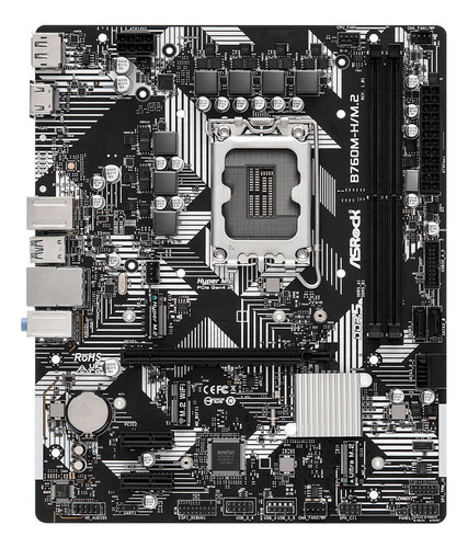 Placa Madre Asrock B760m-h M.2, Lga1700. Ddr5, Matx
