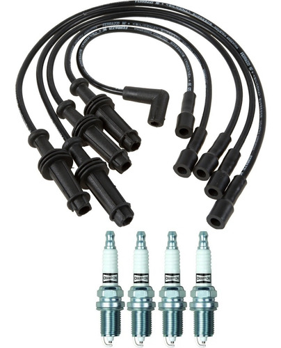 Kit Cables Ferrazzi Y Bujías Peugeot 205 Xs 1.4 Frances