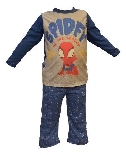 Pijama Nene Spidey 2 Pz Manga Larga Spiderman Varon 12 Meses