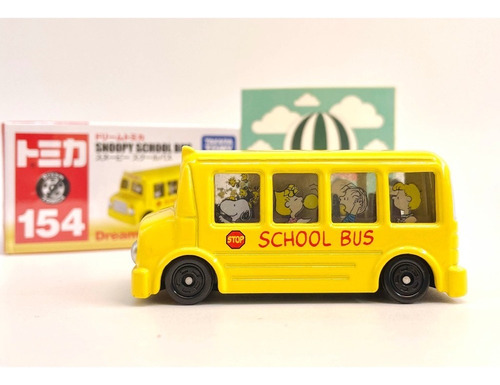 Snoopy Bus Autito Metal Peanuts 154 Dream Tomica Takara Tomy Amarillo