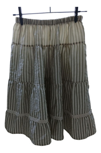 Pollera Larga Rayas Talle 12 (Usado)