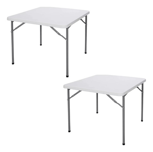 X2 Mesa Plegable Portatil Mesa Camping Mesa Picnic 86x86x73