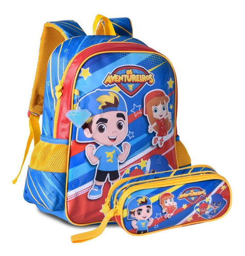 Mochila Costas Os Aventureiros  Estojo Duplo - Clio