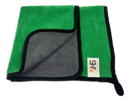 Pano De Microfibra Automotivo Limpa Sem Risco 600gsm 40x40cm Cor Verde-cinza