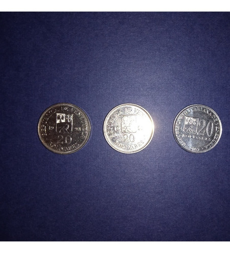 Moneda De 20 Bolívares Del Año 1998, 1999, 2001, 2002