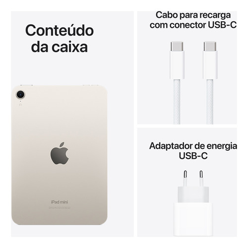 iPad Mini Wi-fi 512 gb - Blanco Estelar (a17 Pro) - Distribuidor Autorizado