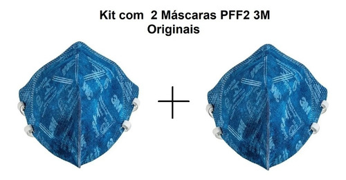 Kit C/ 2 Máscaras 3m Pff2 N95 9820 Proteção  Inmetro Ca41514