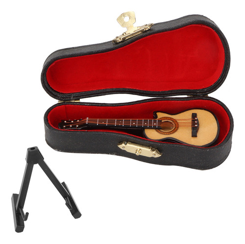 Guitarra Eléctrica En Miniatura De Tilo Y Metal Modelo Mini