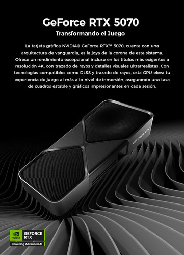 Pc Gamer Yeyian Nvidia Geforce Rtx 5070 12gb Gddr7, Amd Ryzen 9 9900x 5.6ghz, 32gb Ddr5 6000mhz Rgb, 1tb Nvme M.2 Gen 4, 1000w Platinum, Enfriamiento 240mm, Wifi,bluetooth, Ypa-ms990xc-5701m