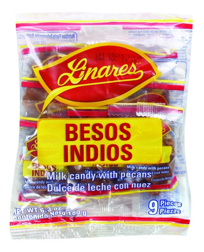 Besos Indios De Linares 9 Piezas De 20 Gr