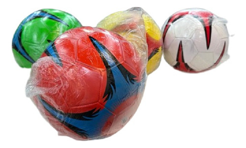 Pelota Futbol N5 Cosida Cuerina Sintetica Vs Motivos Colores Color Multicolor
