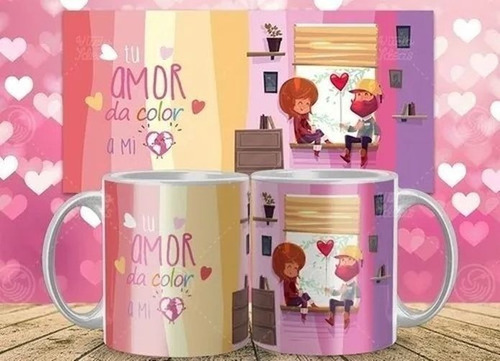 Imagen 4 de 9 de 20 Plantillas Sublimación Tazas / Día De Los Enamorados