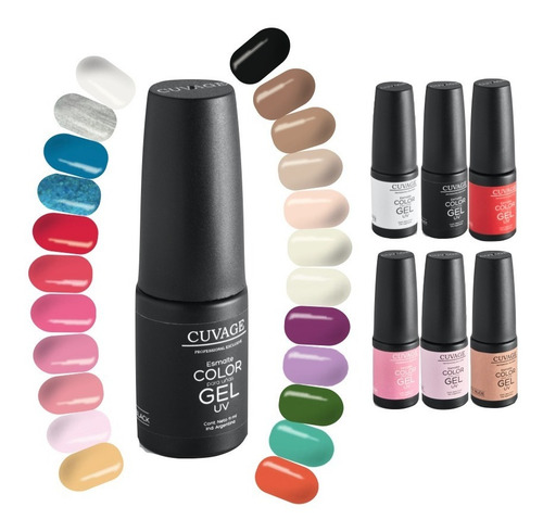 Imagen 1 de 10 de Kit Esmaltes Semipermanentes X 6 Color Led/uv Top Base Uñas