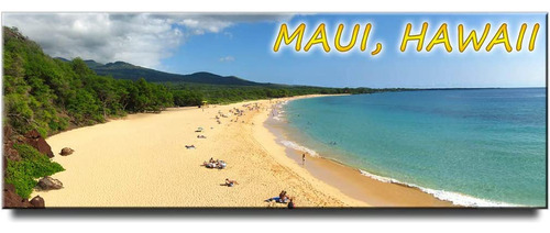 Iman Panoramico De Maui Para Nevera Hawaii Viaje Souvenir 