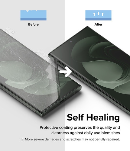 Imagen 9 de 10 de Film Para Samsung S23 Ultra Ringke Dual Easy Wing Pack X2