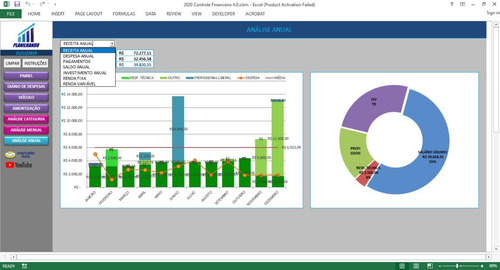 Imagem 5 de 10 de Planilha Controle Financeiro Pessoal (vba) - A Melhor!