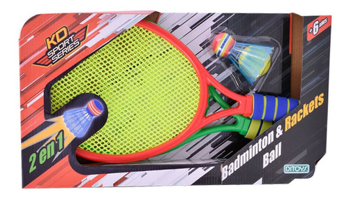 Juego De Raquetas Badminton & Rackets Ball Ditoys Premium