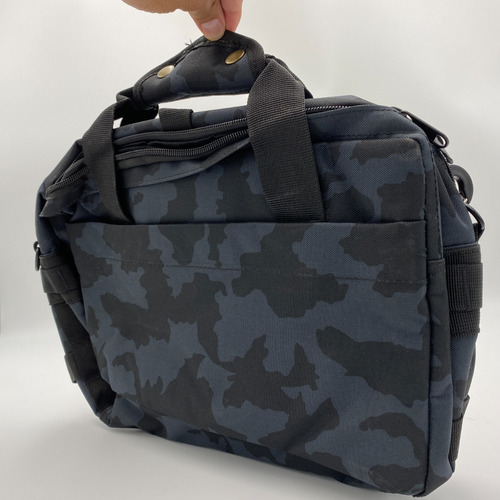 Mochila Militar Portafolio Compacto Maletin Tactico iPad Pro Color Negro Camu