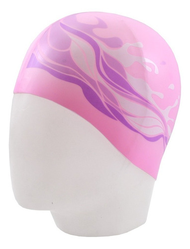 Gorra De Natacion Hkr - Silicone Wave - Rosa Full 