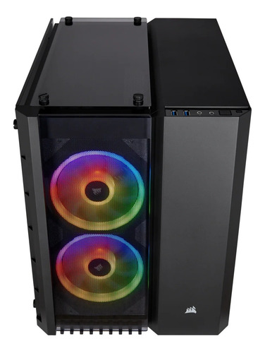 Imagen 4 de 10 de Gabinete Corsair Crystal 280x Rgb Black Micro Atx