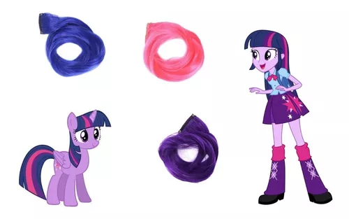 Aplique Mechas Tic Tac Coloridas Cosplay Fantasia Equestria Girls