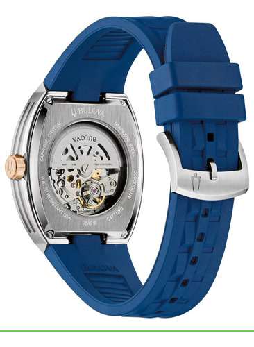 Reloj Bulova Performance Para Caballero 98a318 Azul Automat