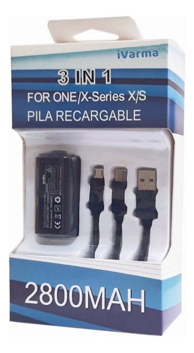 Kit Carga Y Juega Para Control Xbox One Cable V8 Y Tipo C