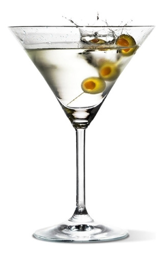 Jogo 2 Taças Martini Drink Coquetel 250ml Vidro Nadir
