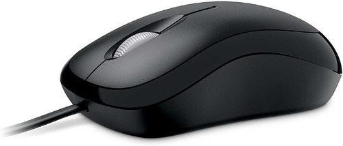 Imagen 2 de 5 de Mouse Con Cable Microsoft Optico Basico Negro Usb 800dpi