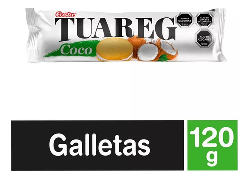 Galleta Tuareg De Coco Costa 120gr 