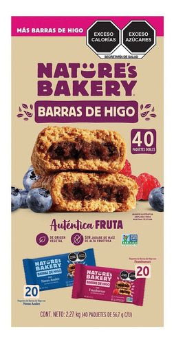 Nature's Bakery Barras De Higo Con 40 Paquetes De 56.7 G C/u