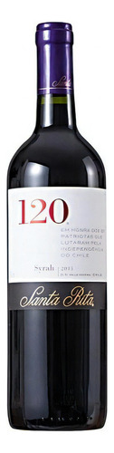 Vinho Chileno Tinto 120 Santa Rita Syrah Garrafa 750ml