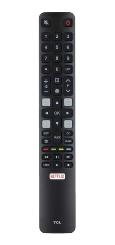 Imagen 1 de 3 de Control Remoto Smart Tv Tcl Rc208 Yli8 Original Netflix