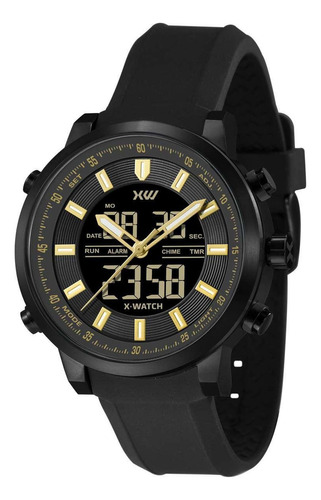 Relógio X-watch Masculino Ref: Xmnpa015 P1px Black Anadigi