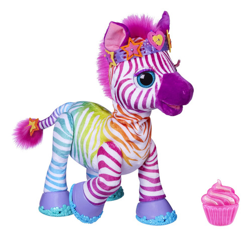 Juguete Electrónico Furreal My Rainbow Zebra Con 80+