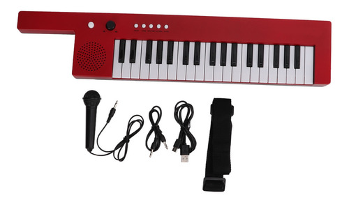 Imagen 2 de 7 de Teclado Piano Guitarra Portátil Órgano Electrónico 37 Teclas