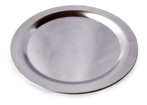 120 Platos Playos Acero Inoxidable