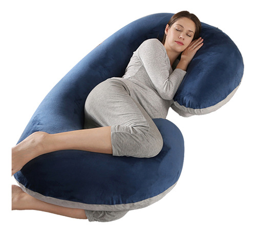 Alfamonla almohadas de embarazo para dormir YFZ-C-HL en forma de C con funda extraíble