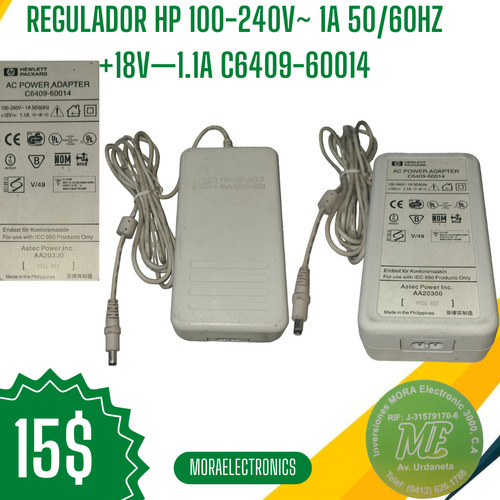 Regulador Hp 100-240v~1a 50-60hz +18v1.1a C6409-60014 