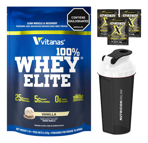 100% Whey Elite - 5 Libras + Termo ¡envio Gratis!