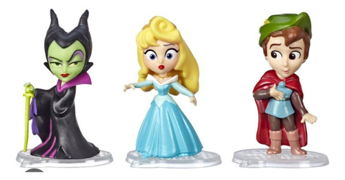 Figuras Disney Princess Cómics Aurora Set 3 Figuras Mini