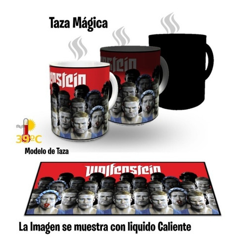 Taza Magica De Ceramica 320 Ml, Wolfeistein Game