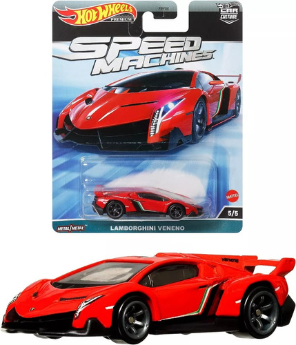 Lamborghini Veneno Speed Machines 5/5 Hot Wheels Premium