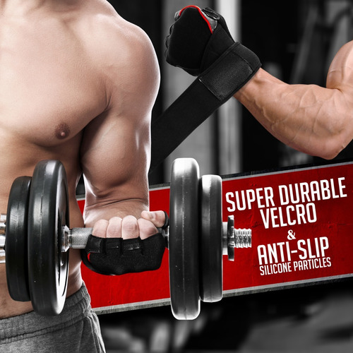 Imagen 4 de 10 de Guantes Para Gimnasio De Cuero Ideal Para Pesas Crossfit Gym
