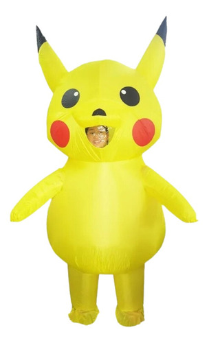 Disfraz Inflable Pikachu Para Niños Con Inflador