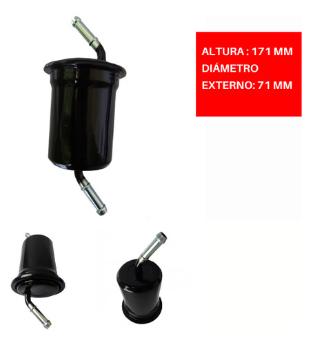 Filtro Gasolina Compatible Kia Sephia L4 1.8l 1995 2001